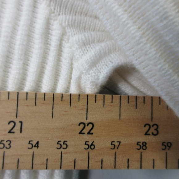 Abercrombie & Fitch Polo Shirt Men XL Ivory Knit Cotton Ribbed Knit NEW 516 - Picture 9 of 9